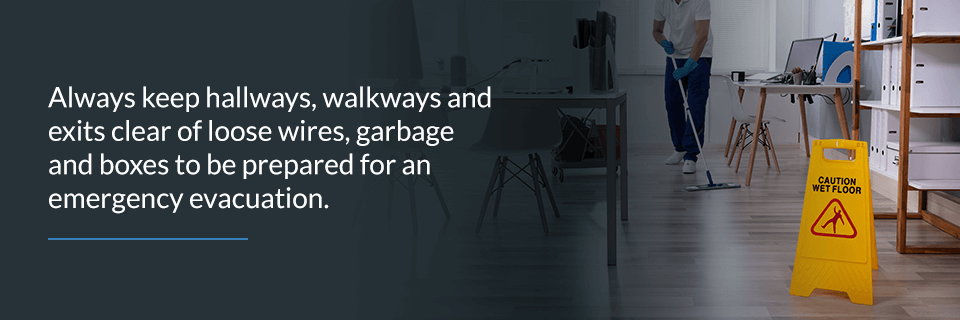 02-Keep-Workplace-Clean Emergency evacuation callout
